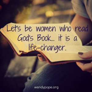 Let's be Women who read God's book